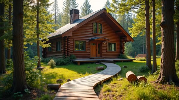 Découvrez les avantages d'un chalet en bois monté au naturel