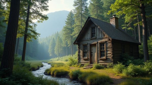 Retour à la nature avec un chalet en bois habitable livré monté