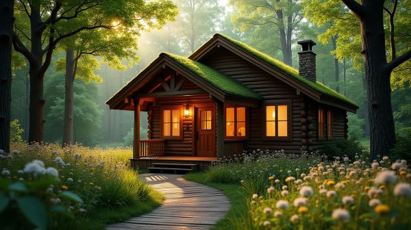 Retour à la nature avec un chalet en bois habitable livré monté